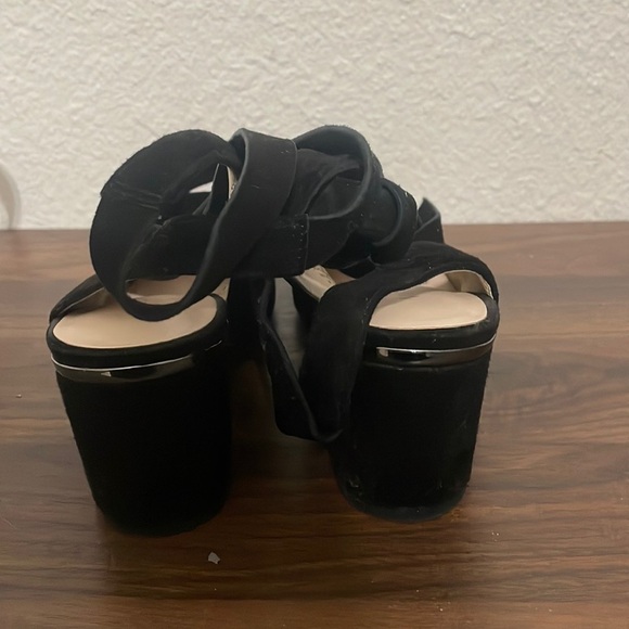 Nine West Women's Andrea Suede Black Ankle-High Leather Pump Size 5.5 - Picture 7 of 9